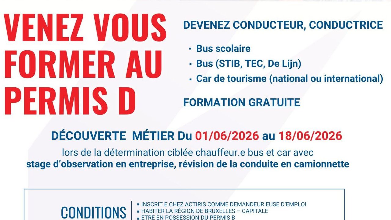 DEVENEZ CONDUCTEUR, CONDUCTRICE DE BUS !