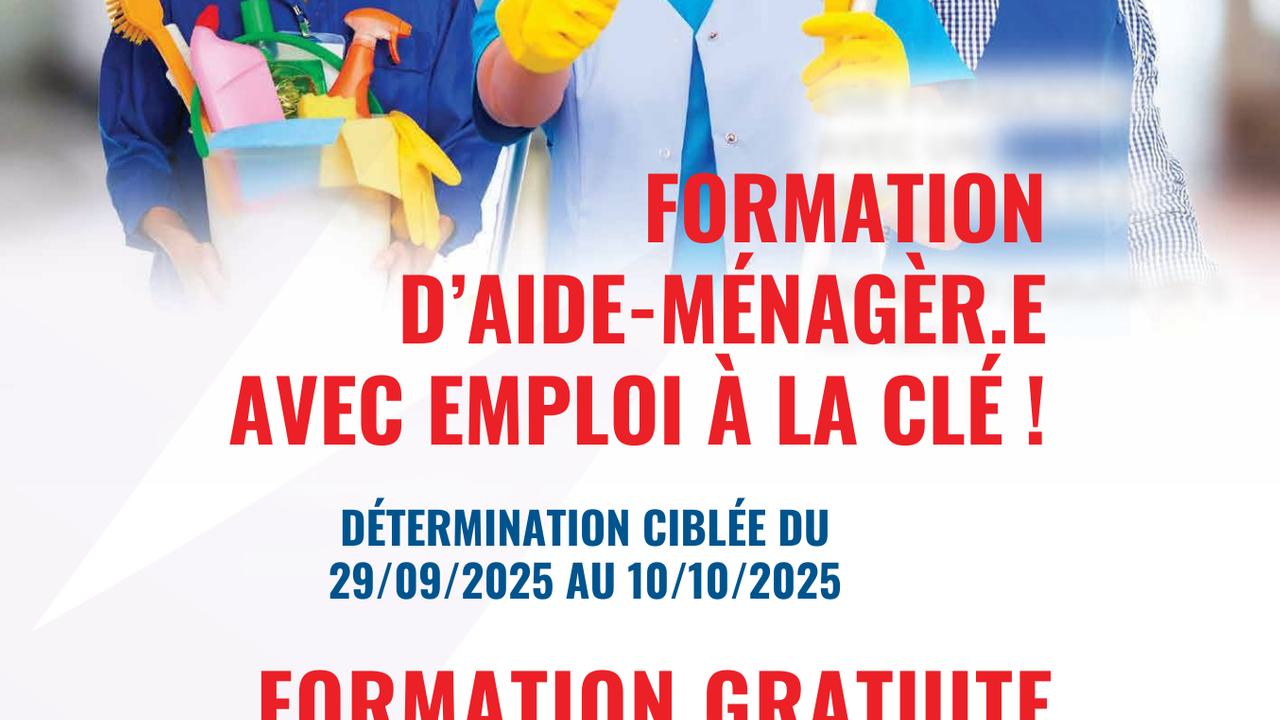 Formation d’aide-ménagèr.e (Titres services)